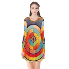 Abstract Pattern Background Flare Dress by Nexatart