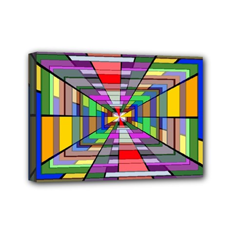 Art Vanishing Point Vortex 3d Mini Canvas 7  X 5  by Nexatart