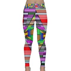 Art Vanishing Point Vortex 3d Classic Yoga Leggings by Nexatart