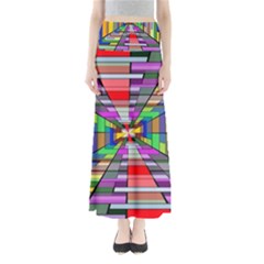 Art Vanishing Point Vortex 3d Maxi Skirts by Nexatart