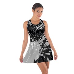 Art About Ball Abstract Colorful Cotton Racerback Dress by Nexatart