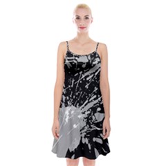 Art About Ball Abstract Colorful Spaghetti Strap Velvet Dress by Nexatart