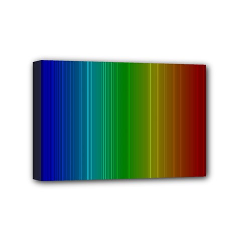 Spectrum Colours Colors Rainbow Mini Canvas 6  X 4  by Nexatart