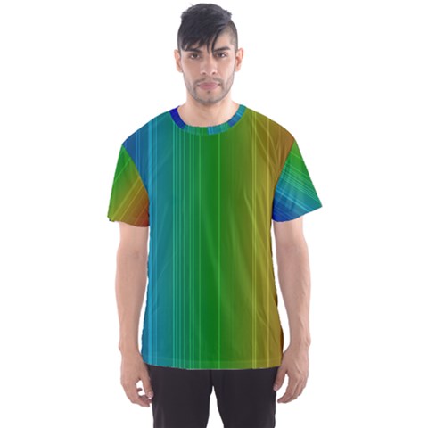 Spectrum Colours Colors Rainbow Men s Sport Mesh Tee by Nexatart