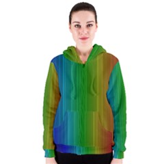 Spectrum Colours Colors Rainbow Women s Zipper Hoodie by Nexatart