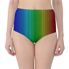 Spectrum Colours Colors Rainbow High-waist Bikini Bottoms by Nexatart