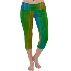 Spectrum Colours Colors Rainbow Capri Yoga Leggings by Nexatart