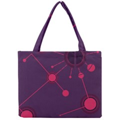 Abstract Lines Radiate Planets Web Mini Tote Bag by Nexatart