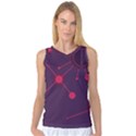 Abstract Lines Radiate Planets Web Women s Basketball Tank Top View1