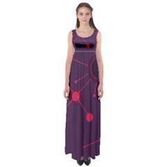 Abstract Lines Radiate Planets Web Empire Waist Maxi Dress by Nexatart