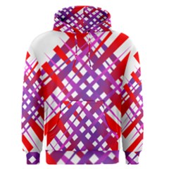 Chaos Bright Gradient Red Blue Men s Pullover Hoodie by Nexatart