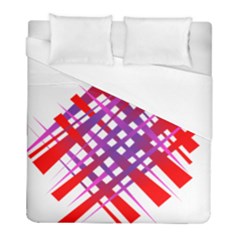 Chaos Bright Gradient Red Blue Duvet Cover (full/ Double Size) by Nexatart