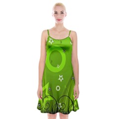 Art About Ball Abstract Colorful Spaghetti Strap Velvet Dress by Nexatart