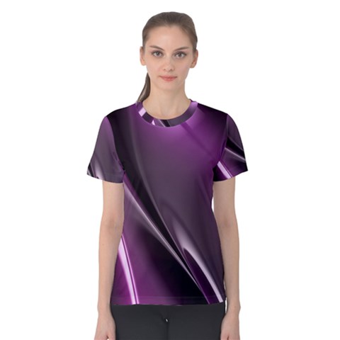 Fractal Mathematics Abstract Women s Cotton Tee by Nexatart