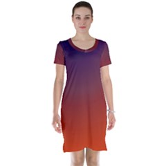 Course Colorful Pattern Abstract Short Sleeve Nightdress by Nexatart