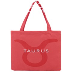 Zodizc Taurus Red Mini Tote Bag by Mariart