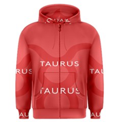 Zodizc Taurus Red Men s Zipper Hoodie by Mariart