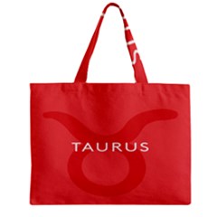 Zodizc Taurus Red Zipper Mini Tote Bag by Mariart