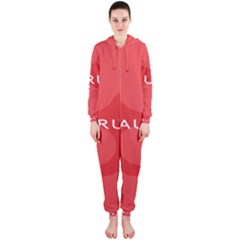 Zodizc Taurus Red Hooded Jumpsuit (ladies)  by Mariart