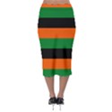 Color Green Orange Black Midi Pencil Skirt View2