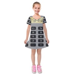 Calculator Kids  Short Sleeve Velvet Dress by Mariart