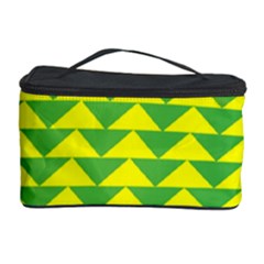 Arrow Triangle Green Yellow Cosmetic Storage Case by Mariart