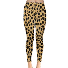 Cheetah Skin Spor Polka Dot Brown Black Dalmantion Leggings  by Mariart