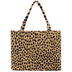 Cheetah Skin Spor Polka Dot Brown Black Dalmantion Mini Tote Bag by Mariart