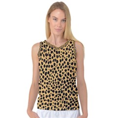 Cheetah Skin Spor Polka Dot Brown Black Dalmantion Women s Basketball Tank Top by Mariart