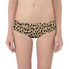 Cheetah Skin Spor Polka Dot Brown Black Dalmantion Classic Bikini Bottoms by Mariart