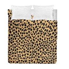 Cheetah Skin Spor Polka Dot Brown Black Dalmantion Duvet Cover Double Side (full/ Double Size)