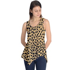 Cheetah Skin Spor Polka Dot Brown Black Dalmantion Sleeveless Tunic by Mariart