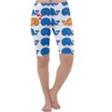 Fish Animals Whale Blue Orange Love Cropped Leggings  View1