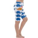 Fish Animals Whale Blue Orange Love Cropped Leggings  View3