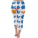 Fish Animals Whale Blue Orange Love Capri Winter Leggings  View4