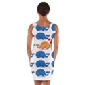 Fish Animals Whale Blue Orange Love Wrap Front Bodycon Dress View2