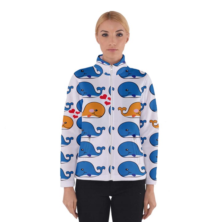 Fish Animals Whale Blue Orange Love Winterwear