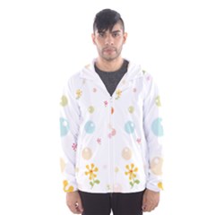 Flower Floral Star Balloon Bubble Hooded Wind Breaker (men) by Mariart