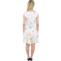 Flower Floral Star Balloon Bubble Capsleeve Midi Dress View2