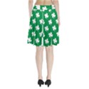 Flower Green Shamrock White Pleated Skirt View2