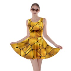 Gold Skater Dress by Mariart