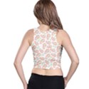 Flower Floral Red Star Sunflower Racer Back Crop Top View2