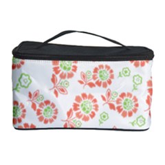 Flower Floral Red Star Sunflower Cosmetic Storage Case by Mariart