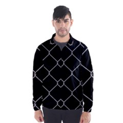 Iron Wire White Black Wind Breaker (men) by Mariart