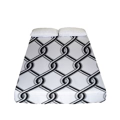 Iron Wire Black White Fitted Sheet (full/ Double Size) by Mariart