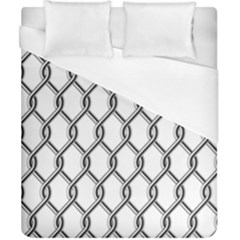 Iron Wire Black White Duvet Cover (california King Size) by Mariart