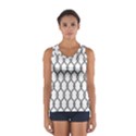 Iron Wire Black White Women s Sport Tank Top  View1