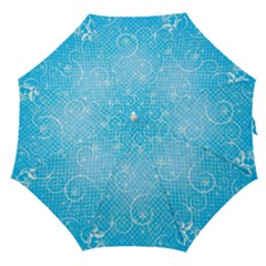 Leaf Blue Snow Circle Polka Star Straight Umbrellas by Mariart