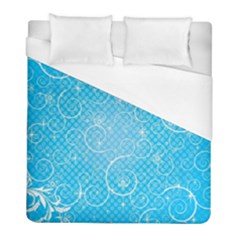 Leaf Blue Snow Circle Polka Star Duvet Cover (full/ Double Size) by Mariart