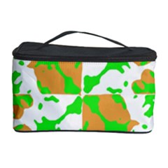 Graphic Floral Seamless Pattern Mosaic Cosmetic Storage Case by dflcprints